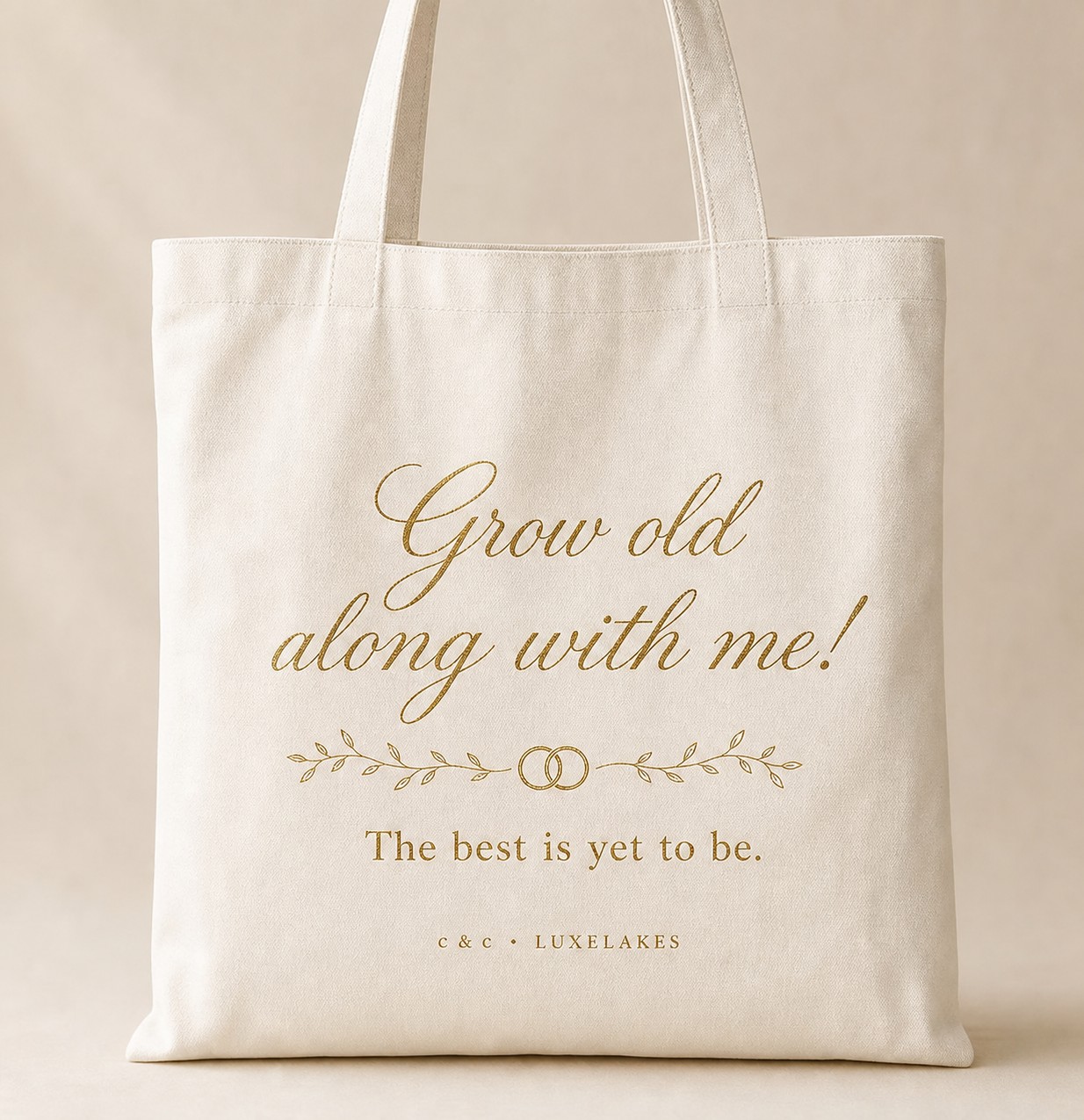 帆布袋 A 金色 Grow old 款